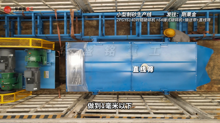小型制砂生产线发往刚果金