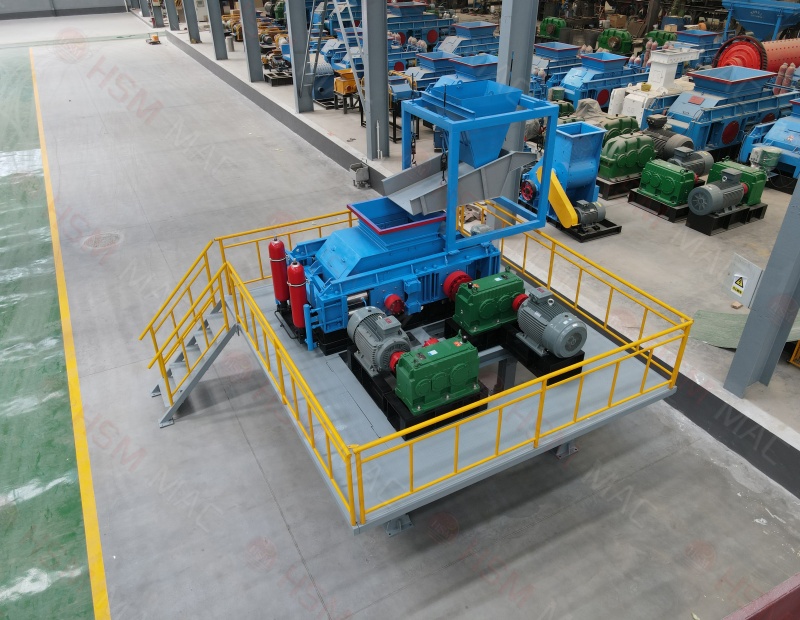 菱镁石对辊破碎机