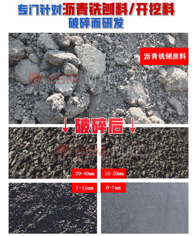 沥青路面破碎机可破物料广